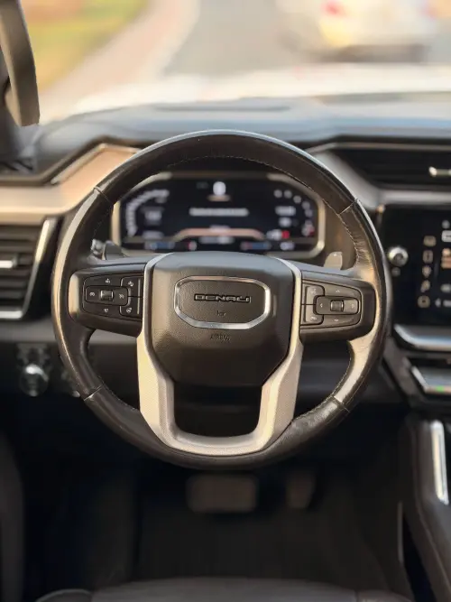 GMC Sierra Denali 5.3L Petrol 2022 Model Year White Color Exterior 