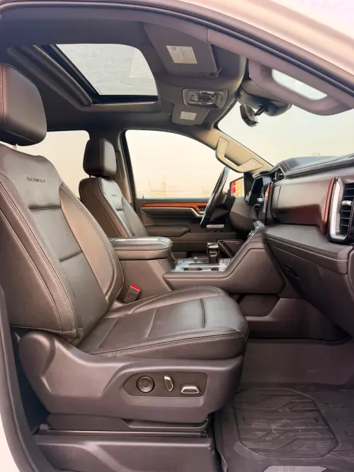 GMC Sierra Denali 5.3L Petrol 2022 Model Year White Color Exterior 