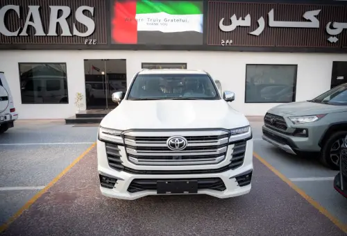 Toyota Land Cruiser LC300 GXR 2026 Model Year Petrol White Color Exterior