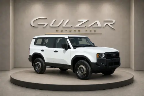 Toyota Prado E 2.4T 2025 Model Year White Exterior Black Interior