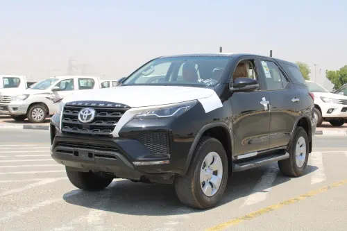 Toyota Fortuner E 2026 Model Year 2.4L Turbo Diesel 4WD Black Exterior