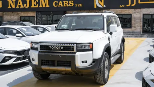 Toyota Prado All-Rounder 2026 Model Year 2.4L Petrol White Exterior Black Interior For Export in Dubai