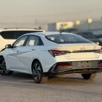 Hyundai Elantra Comfort 1.5L Petrol 2025 Model White Color Exterior For Export in Dubai - Thumbnail 5