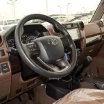 تويوتا لاند كروزر LC76 مصندق فئة LX موديل 2026 محرك 4.0L V6 مانيوال - أبيض/تان - Thumbnail 10