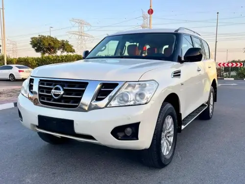 Nissan Patrol Platinum 4.0L V6 2019 - GCC Specs - White/Red
