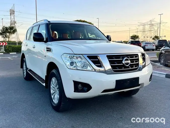 Nissan Patrol Platinum 4.0L V6 2019 - GCC Specs - White/Red - Photo 3