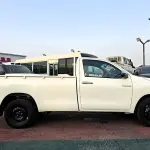 Toyota Hilux Single Cab 2.4L Turbo Diesel 2026 - GCC Specs - White/Black - Thumbnail 5