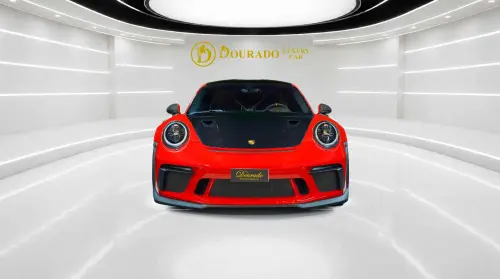 2019 Porsche 911 GT3 RS Weissach, Red Exterior, Gold Rims