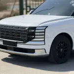 Hyundai Palisade Calligraphy 2.5L Turbo 2026 Model - White/Tan For Export in Dubai - Thumbnail 2