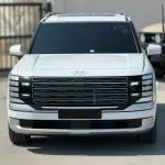 Hyundai Palisade Calligraphy 2.5L Turbo 2026 Model - White/Tan For Export in Dubai - Thumbnail 3