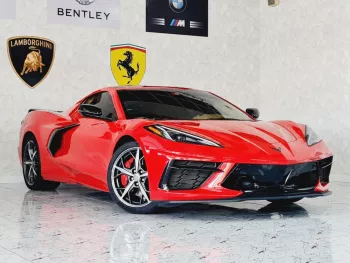 AED 6120/ MONTH - CHEVROLET CORVETTE C8 STINGRAY Z51 3LT - 2021 - GCC - IMMACULATE CONDITION