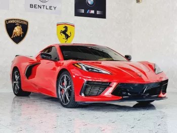 AED 6120/ MONTH - CHEVROLET CORVETTE C8 STINGRAY Z51 3LT - 2021 - GCC - IMMACULATE CONDITION
