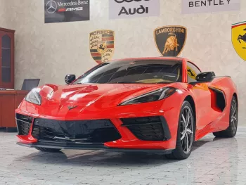 AED 6120/ MONTH - CHEVROLET CORVETTE C8 STINGRAY Z51 3LT - 2021 - GCC - IMMACULATE CONDITION