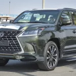LEXUS LX570 2021 8Cyl BLACK EDITION Olive green color - Thumbnail 3