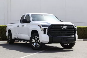 Toyota New Tundra DBL-CAB 4WD LB Outside White Inside Red 2022.