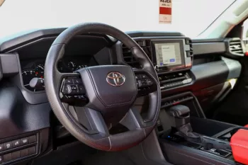 Toyota New Tundra DBL-CAB 4WD LB Outside White Inside Red 2022.