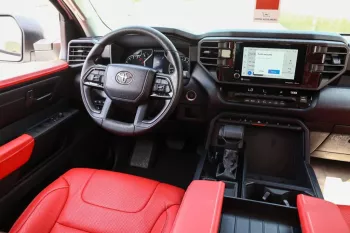 Toyota New Tundra DBL-CAB 4WD LB Outside White Inside Red 2022.