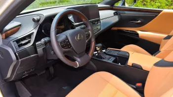 Lexus ES300h Hybrid Outside Titanium Inside Tan 2022.