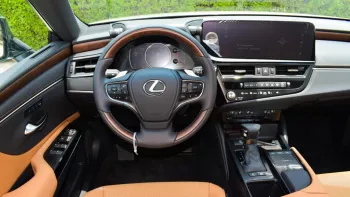 Lexus ES300h Hybrid Outside Titanium Inside Tan 2022.