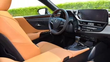 Lexus ES300h Hybrid Outside Titanium Inside Tan 2022.