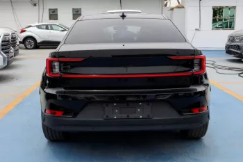 Polestar 2 Full Electric Car Outside Black Inside Grey 2022.