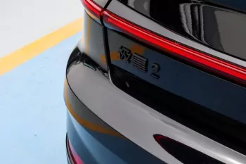 Polestar 2 Full Electric Car Outside Black Inside Grey 2022.