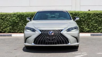 LEXUS ES300 HYBRID LUXURY COLOR OUTSIDE TITANIUM INSIDE BROWN MODEL 2023.