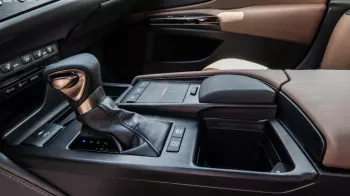 LEXUS ES300 HYBRID LUXURY COLOR OUTSIDE TITANIUM INSIDE BROWN MODEL 2023.