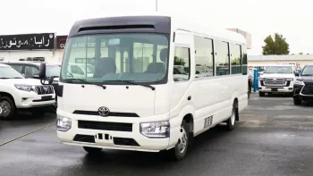 Toyota Coster Petrol + Diesel 2.7L With fridge