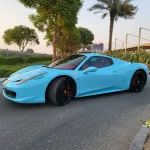 2014 Ferrari spider 458 Blue Color - Thumbnail 1