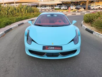 2014 Ferrari spider 458 Blue Color