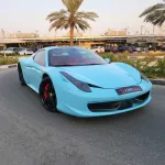 2014 Ferrari spider 458 Blue Color - Thumbnail 7