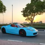 2014 Ferrari spider 458 Blue Color - Thumbnail 9