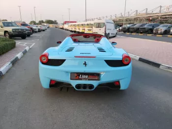 2014 Ferrari spider 458 Blue Color