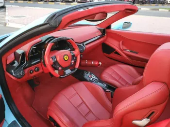 2014 Ferrari spider 458 Blue Color
