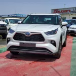 Toyota Highlander 2023 White Color 2.5L petrol///Hybrid Awd with RADAR and Electric back door - Thumbnail 1