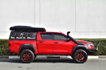 New 2023 MODEL TOYOTA HILUX SAHARA EDITION V6 4.0L PETROL AUTOMATIC RED COLOR (EXPORT ONLY)