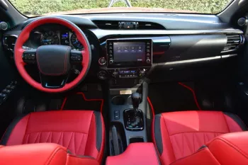 New 2023 MODEL TOYOTA HILUX SAHARA EDITION V6 4.0L PETROL AUTOMATIC RED COLOR (EXPORT ONLY)